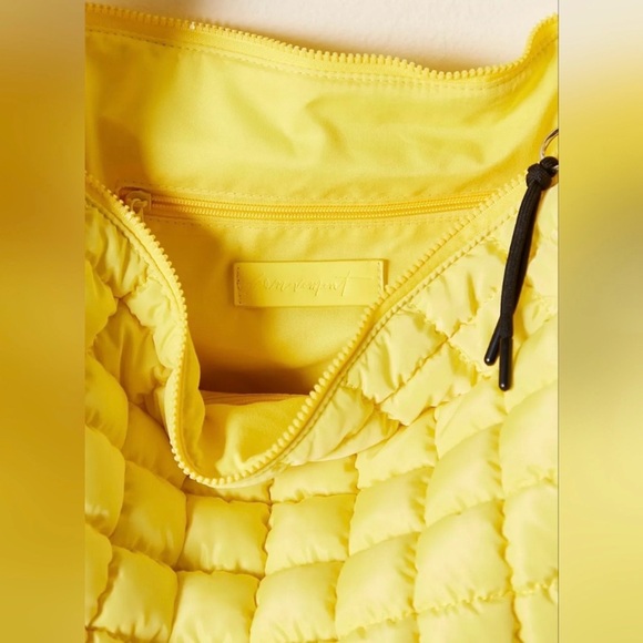 FREE PEOPLE MOVEMENT Yellow Quilted Carryall Bag NWT - Picture 4 of 9